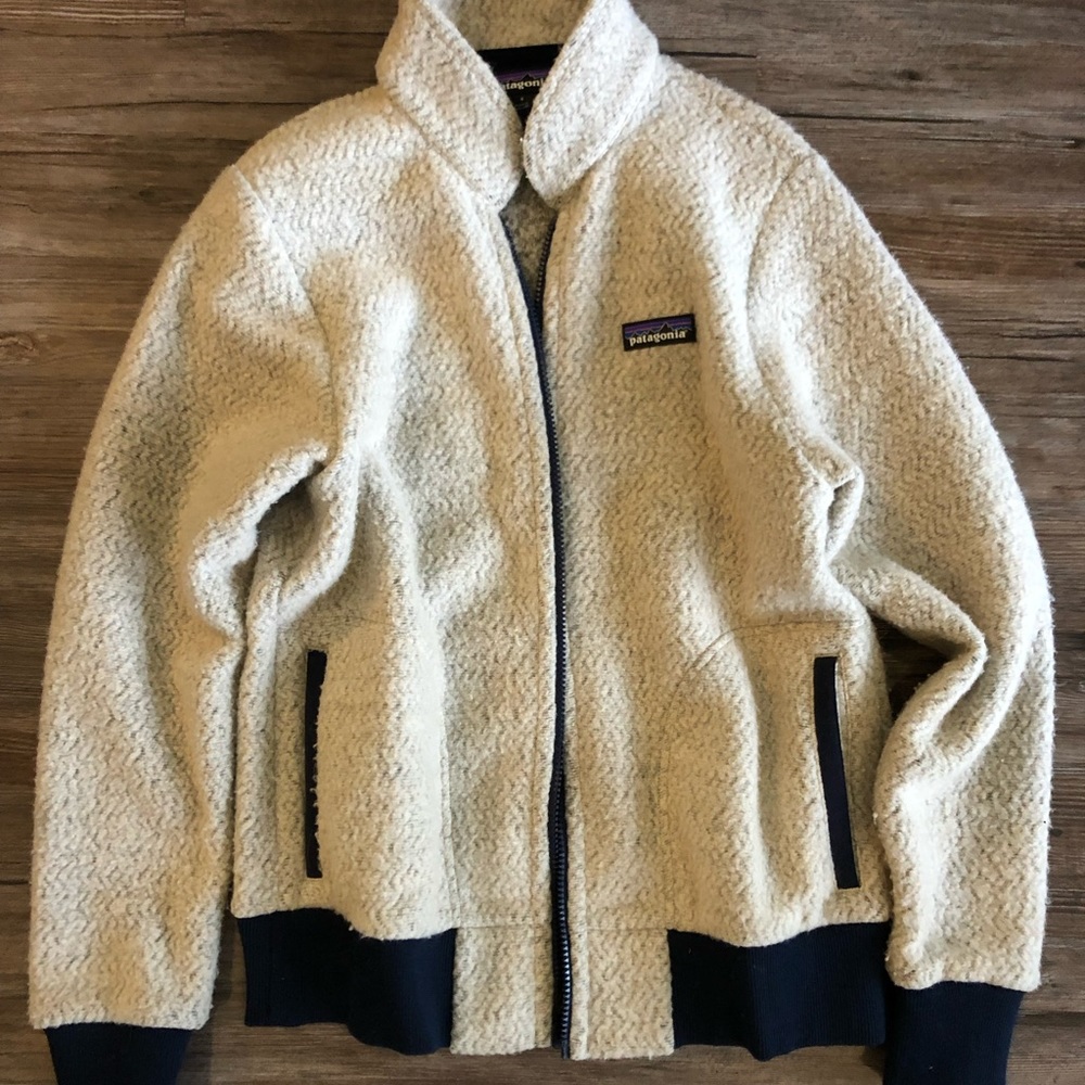 Patagonia Woolyester fleece jacket - oatmeal / size small
